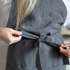 RUG & WEAVE made - Charcoal Linen Apron - Rug & Weave