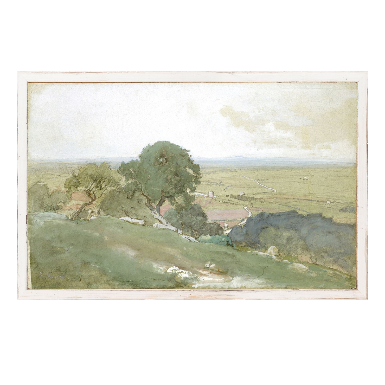 "Countryside Hills Petite Scape" Framed Art Print