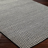 Damian Black Grid Rug