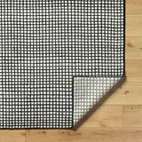 Damian Black Grid Rug