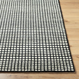 Damian Black Grid Rug