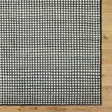 Damian Black Grid Rug