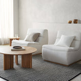 Damian Black Grid Rug
