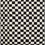 Damian Black Checkered Rug 0-RUGS - wool Surya