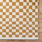 Damian Camel Checkered Rug 0-RUGS - wool Surya