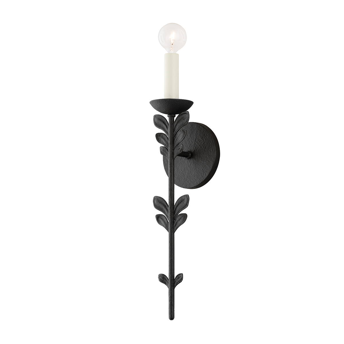 Florian Wall Sconce sconce Hudson Valley Lighting Black Iron