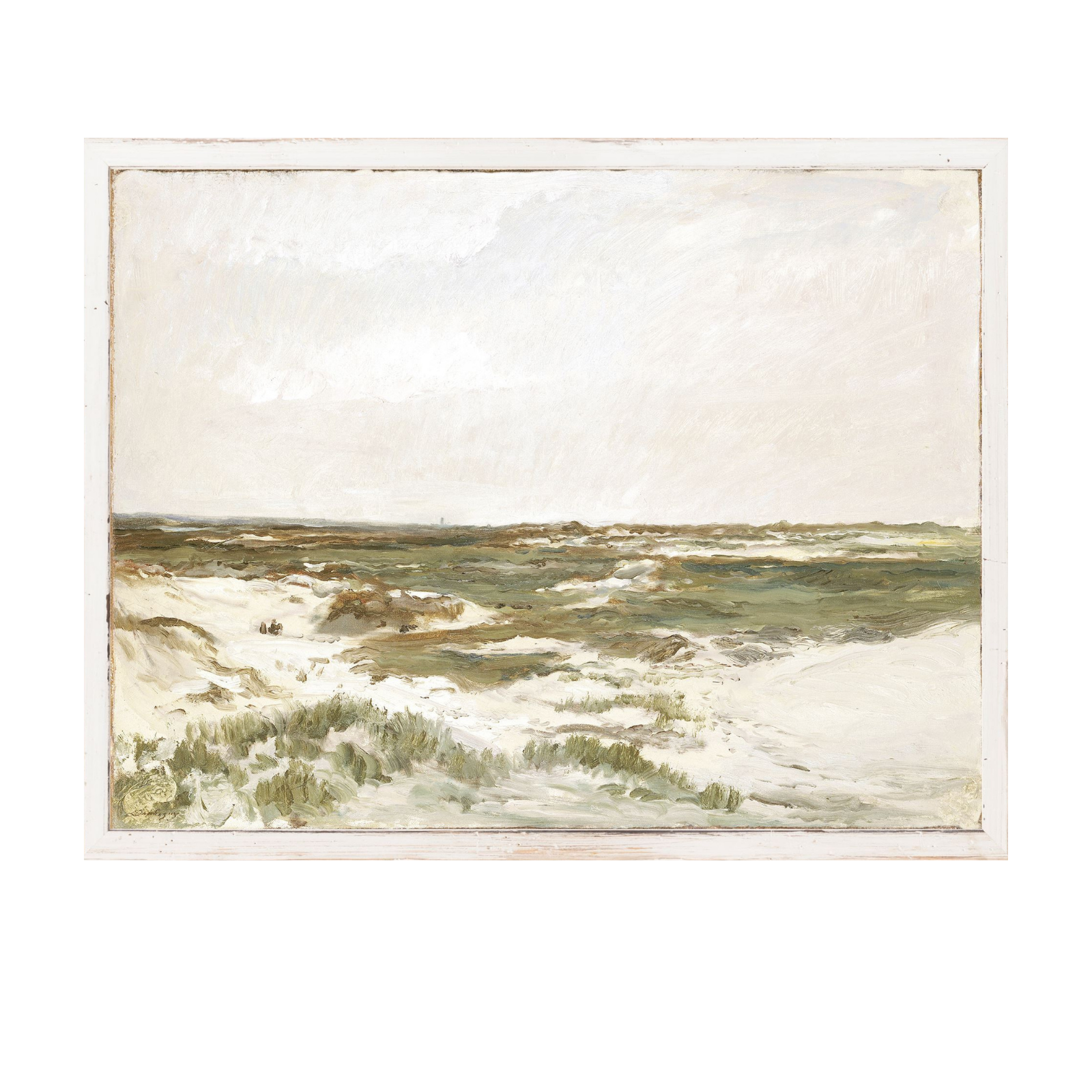 "Grassy Dunes Petite Scape" Framed Art Print