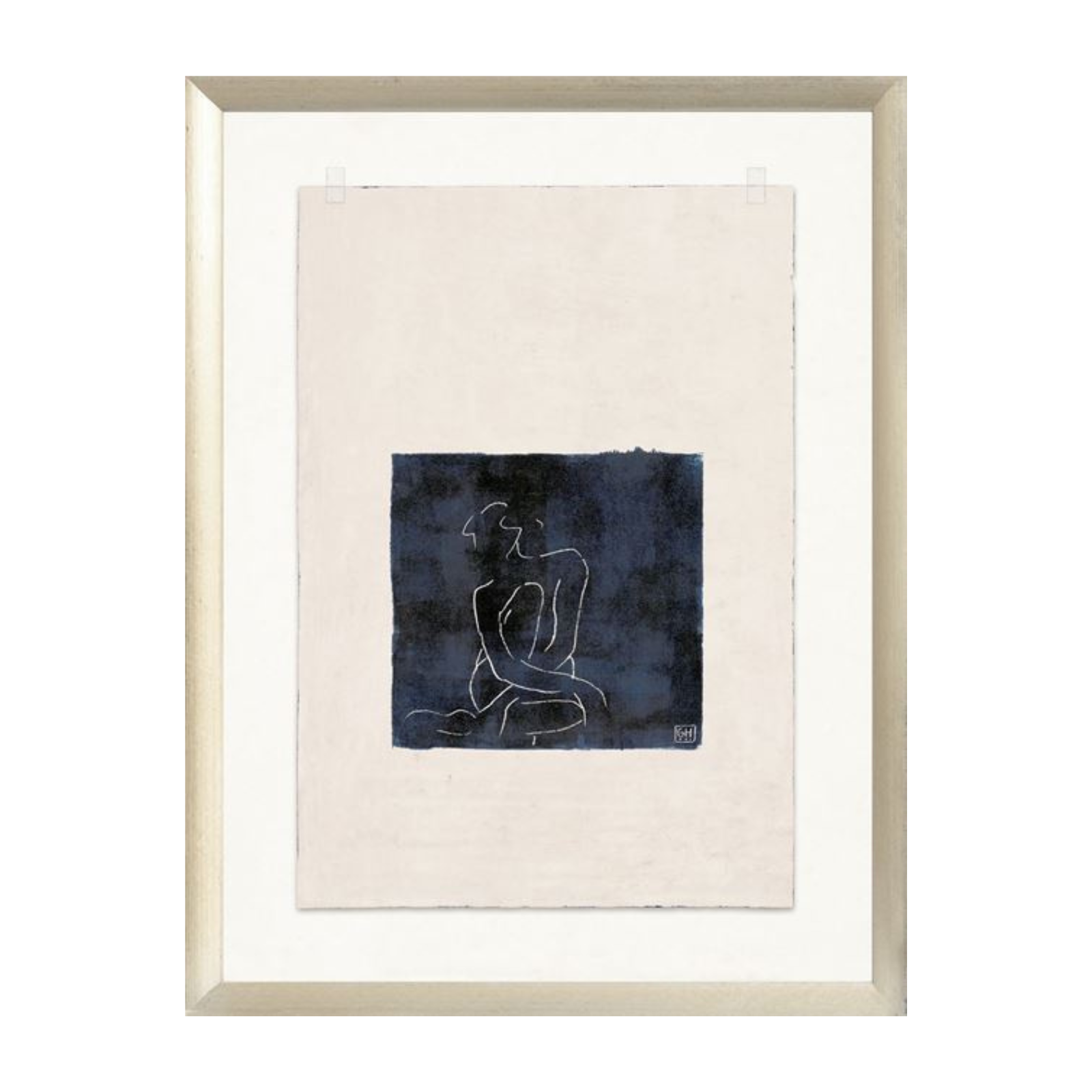 "Figure Line Drawing III" Framed Art Print - Rug & Weave