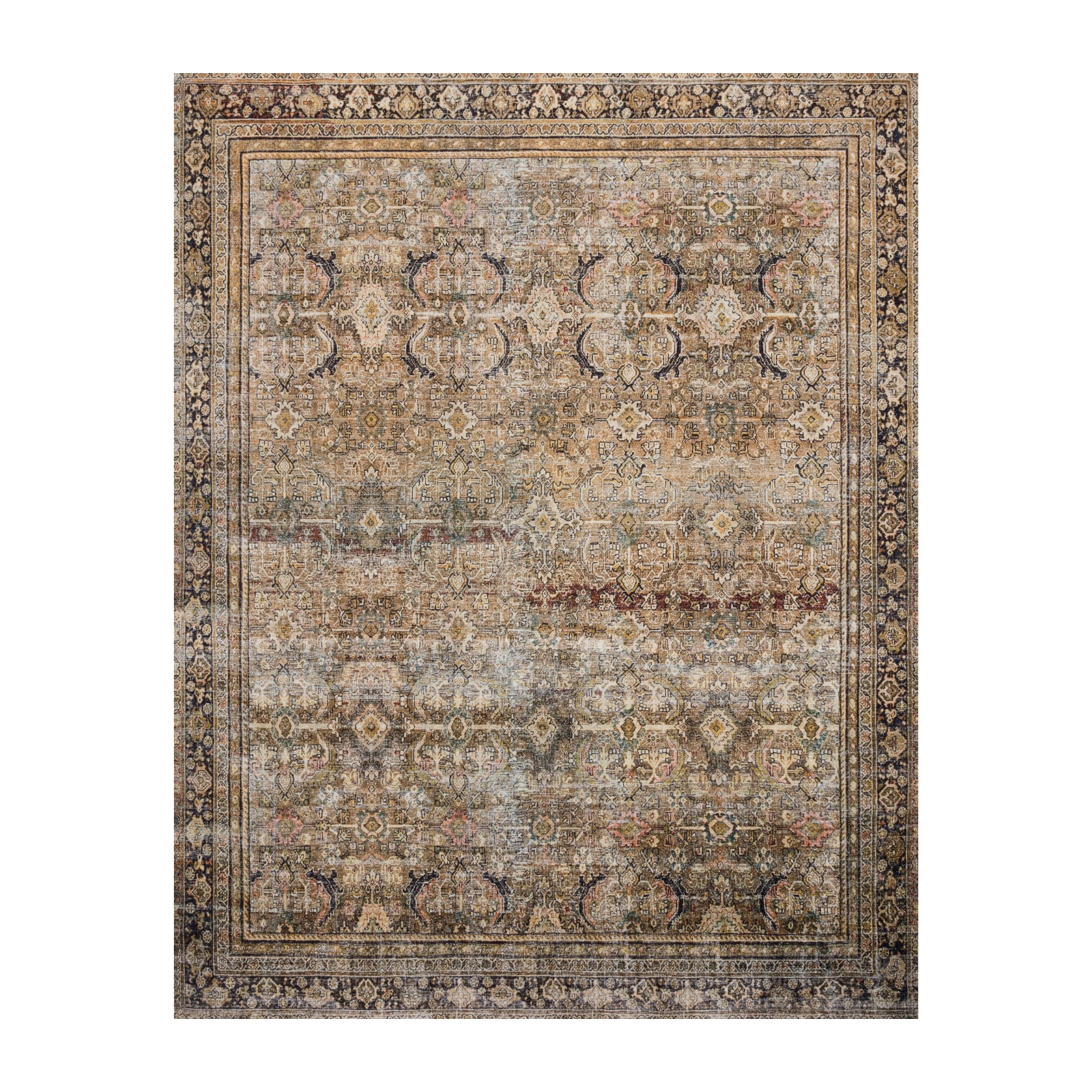 Loloi Layla Olive / Charcoal Rug 0-RUGS-patterned Loloi 18" x 18" SAMPLE