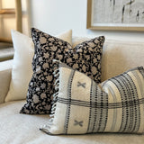 Cream Bhujodi Fringe Pillow Cover