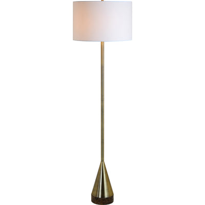 Lacy Brass & Marble Floor Lamp - Rug & Weave