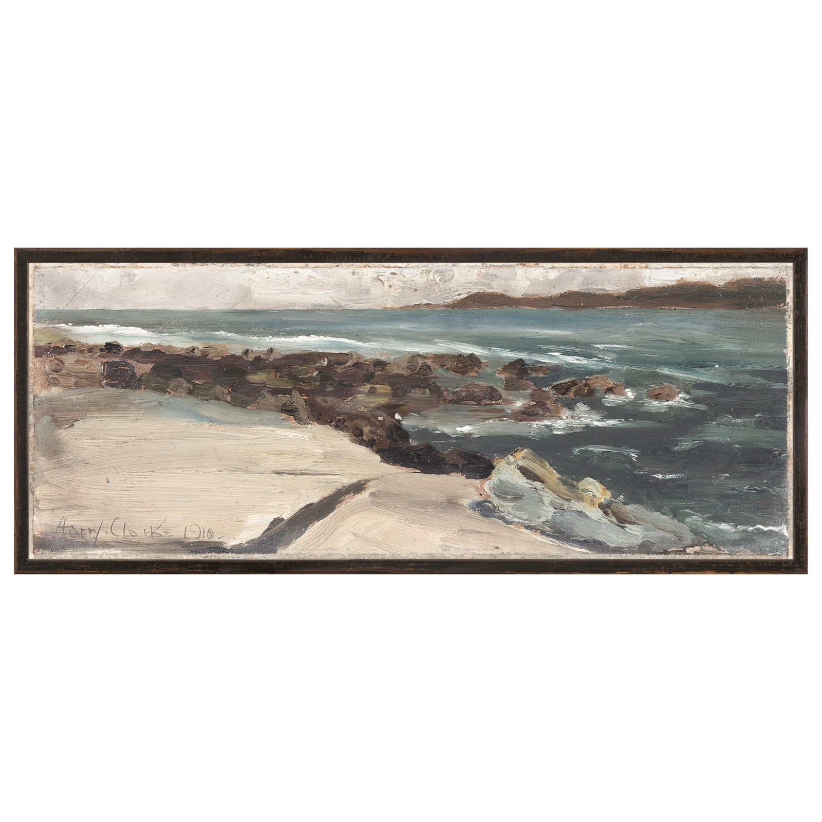"Stormy Coastline" Framed Art Print
