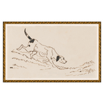 The Hound Framed Art Print - Rug & Weave
