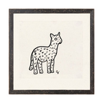 "Hand Drawn Lamb" Framed Art Print - Rug & Weave