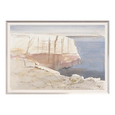 Cliffside Watercolour Framed Art Print - Rug & Weave