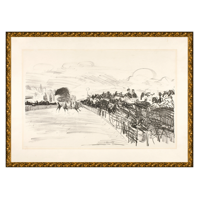Off to the Races Framed Art Print - Rug & Weave