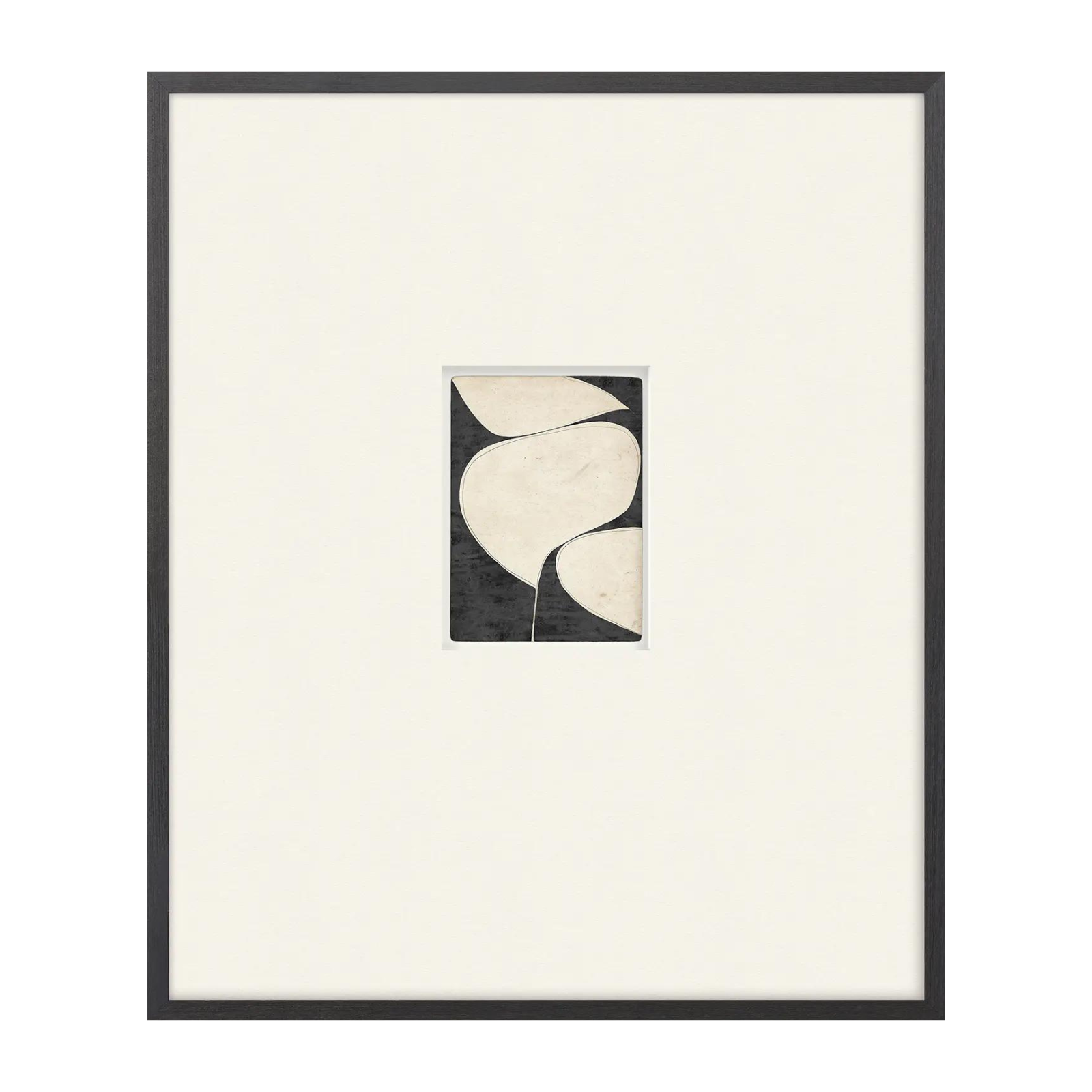 Pebble III Framed Art Print - Rug & Weave