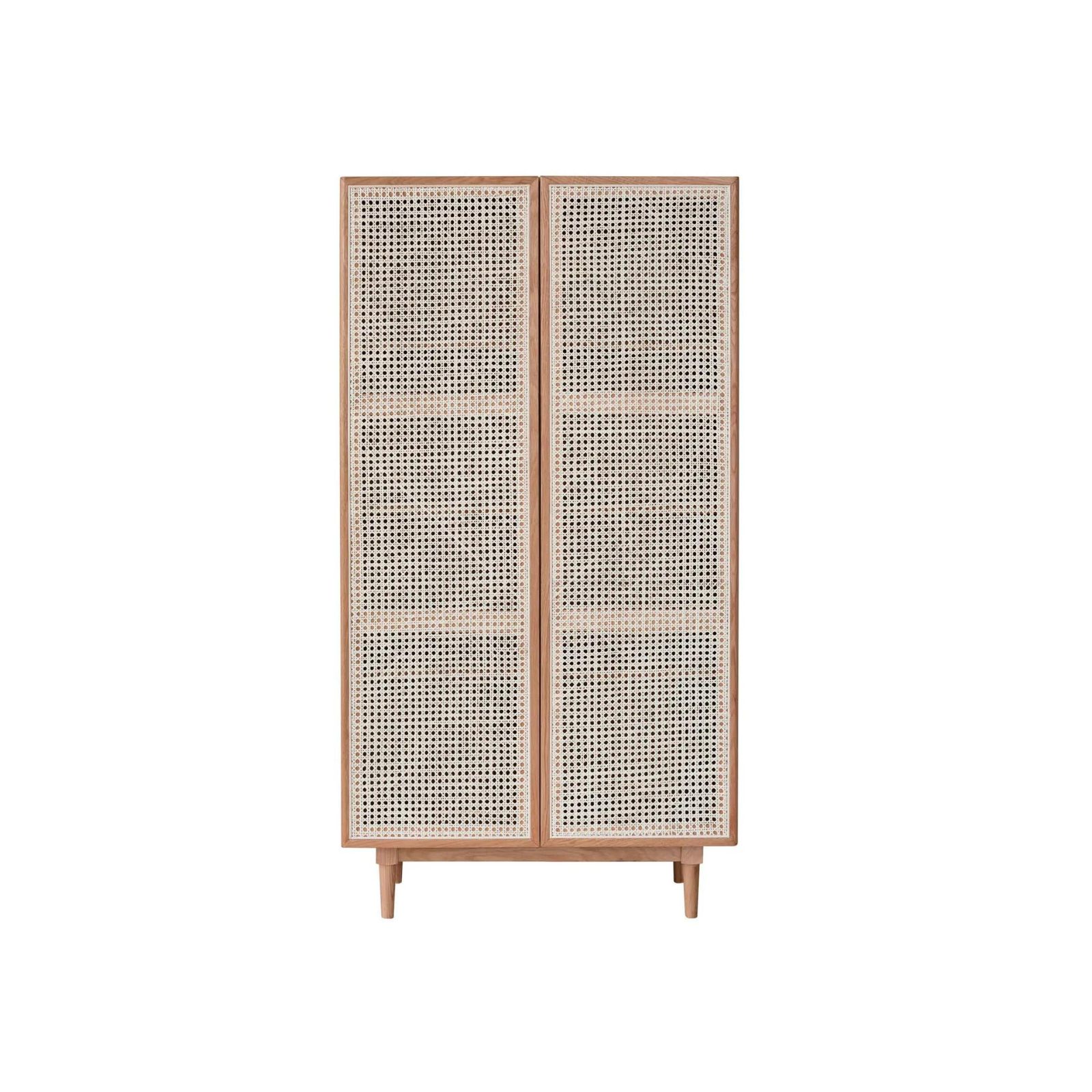 Christopher Full Doors Bookcase - Natural