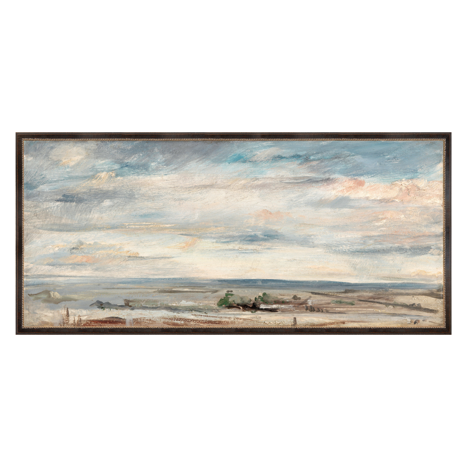 "Cloudy Marshlands" Framed Art Print