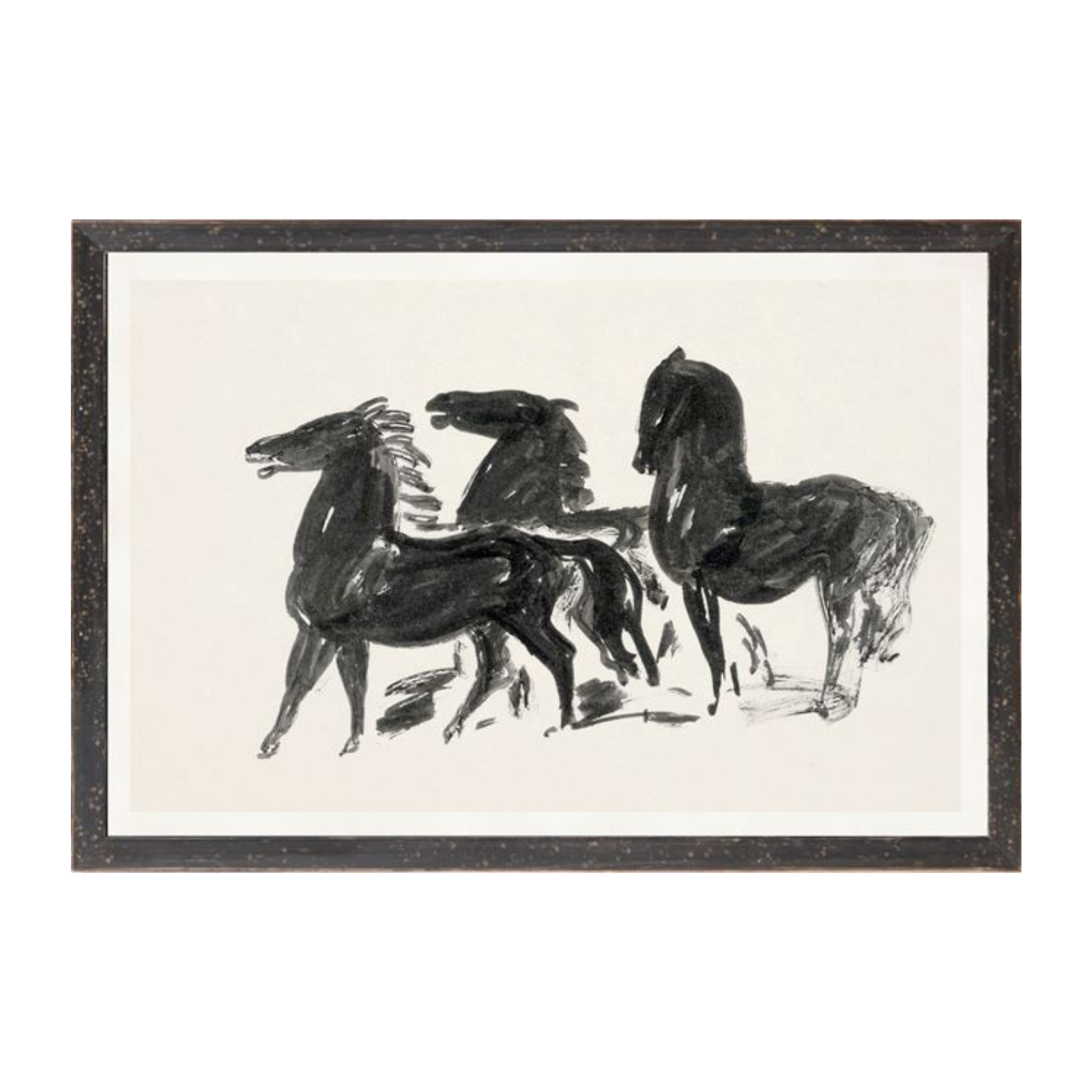 "Hand Drawn Horses" Framed Art Print ARTWORK - framed print Celadon Art