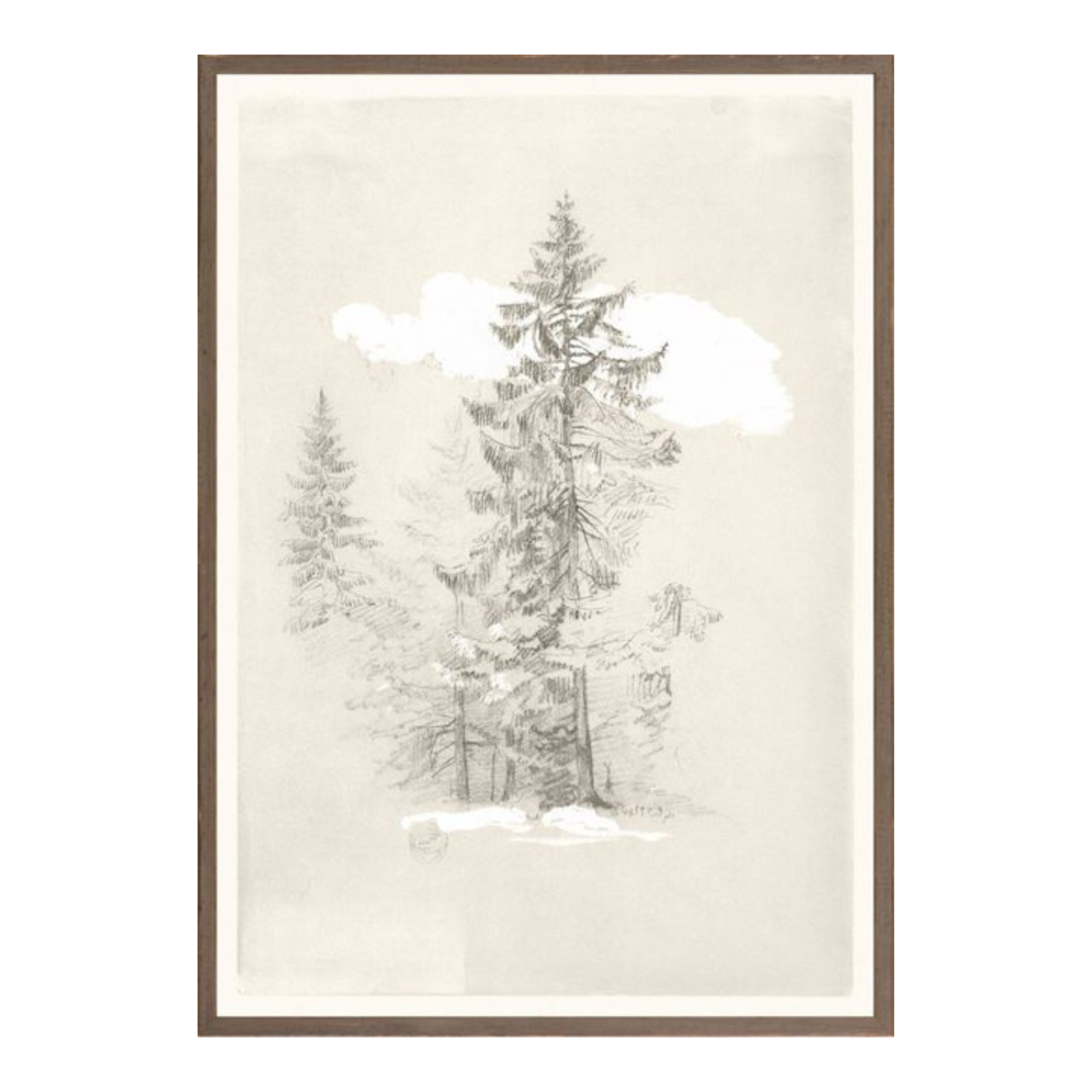 "Forest Sketch" Framed Art Print - Rug & Weave