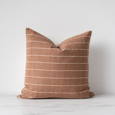 Hazelnut Woven Pillow Cover