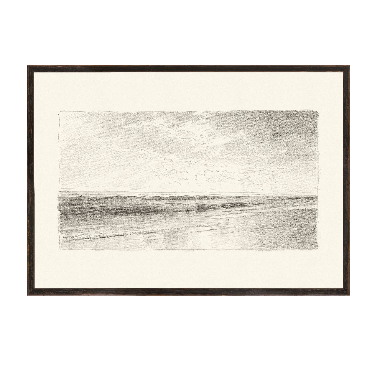 "Ocean Horizon I" Framed Art Print