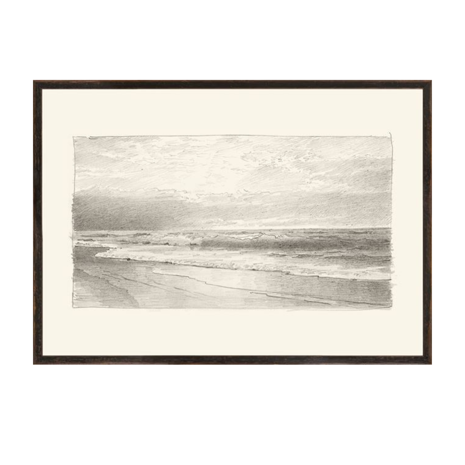 "Ocean Horizon II" Framed Art Print - Rug & Weave