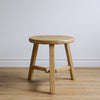 Dobbie Reclaimed Elm Wood Side Table - Natural