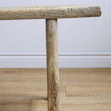 Alic Vintage Elm Wood Bench - Natural