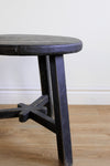 Dobbie Reclaimed Elm Wood Side Table - Black
