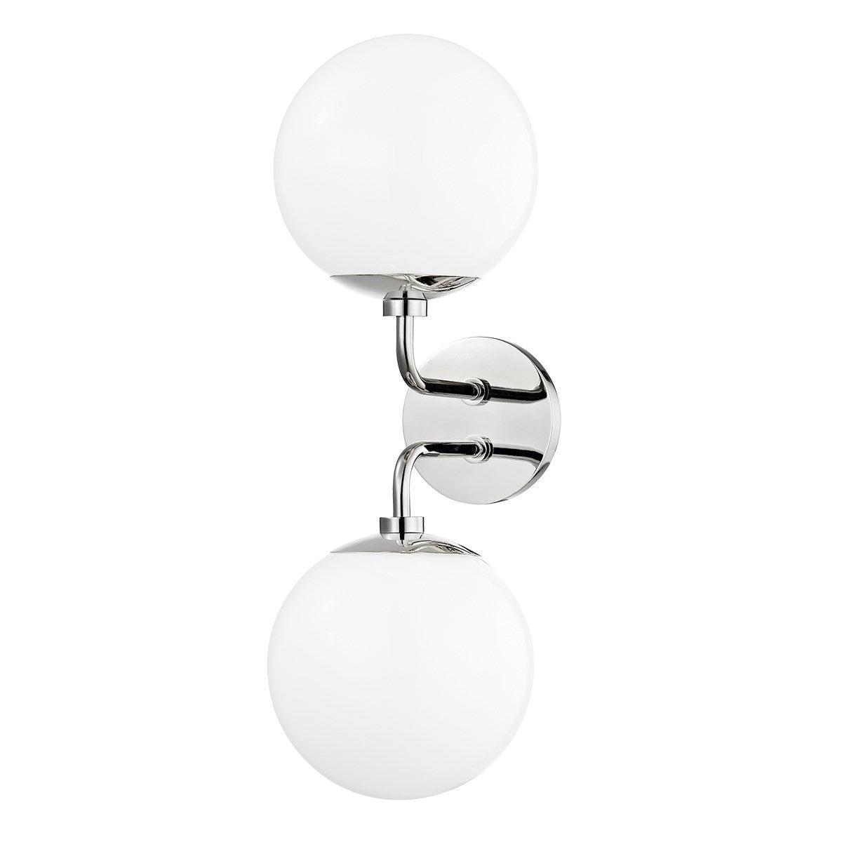 Stella Double Wall Sconce LIGHTING - sconce Hudson Valley Lighting Polished Nickel