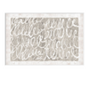 "Twombly Script in Natural" Framed Art Print - Rug & Weave
