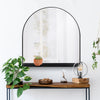 Westley Black Wall Mirror with Shelf - Rug & Weave